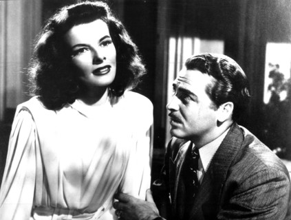 Katharine HEPBURN and John HOWARD in 'The Night Before the Wedding'