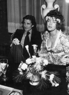 Romy SCHNEIDER with husband Daniel BIASINI, 1975