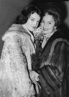 Romy SCHNEIDER with her mother Magda, 1958