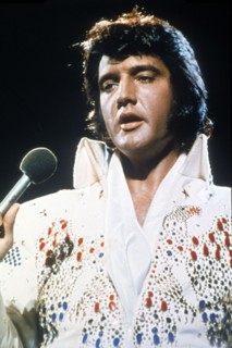 Elvis PRESLEY at a concert