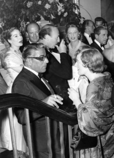 Aristotle ONASSIS and Diana SANDYS, 1959
