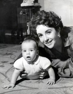 Elizabeth TAYLOR with son Michael
