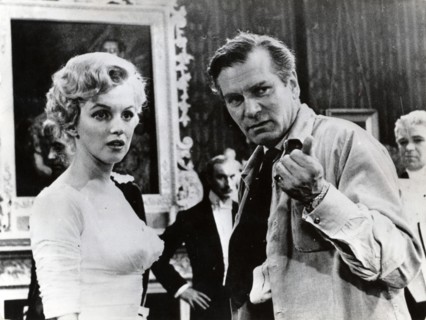 Marilyn MONROE and Sir Laurence OLIVIER filming