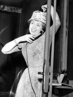 Inge MEYSEL in a theater scene from 'Palm in the Rose Garden'