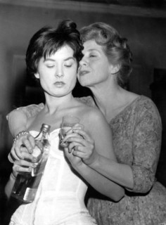 Inge MEYSEL and Dorit FISCHER in a theater scene from 'Palm in the Rose Garden'