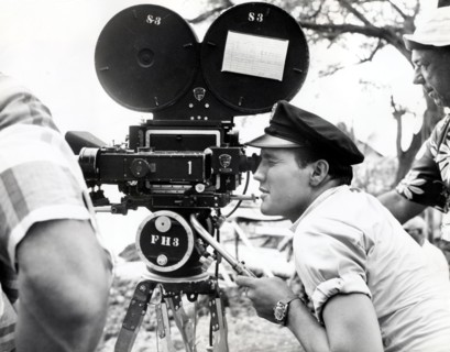 Elvis PRESLEY behind a film camera, 1962
