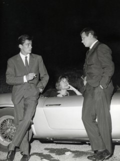 Alain DELON, Annie GIRARDOT and Renato SALVATORI in 1962