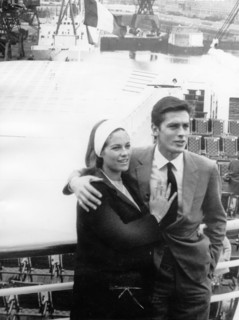 Alain DELON and Nathalie CANOVAS, 1964