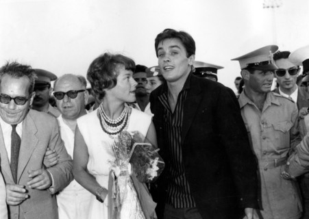 Romy SCHNEIDER and Alain DELON in Athens 1960