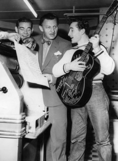 Peter FRANKENFELD, Michael JARY and Freddy QUINN, Hamburg 1954