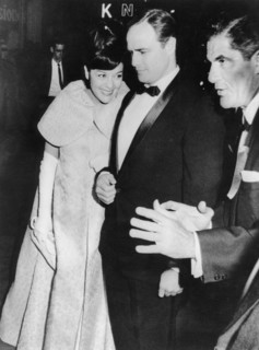 Marlon BRANDO with his wife Movita CASTANEDA, Los Angeles 1962