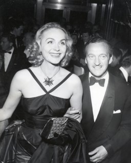 David NIVEN with his wife Hjordis