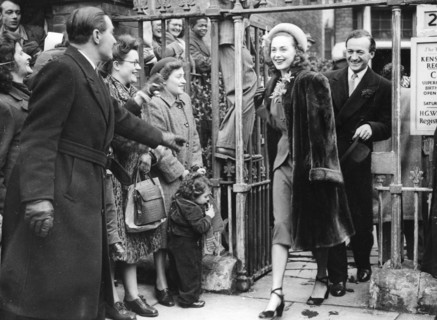 Wedding of David NIVEN and Hjordis TERSMEDEN, 1948