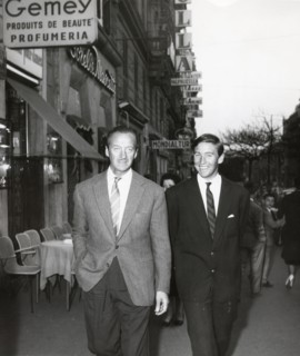 David NIVEN and his son David NIVEN jr. (junior)