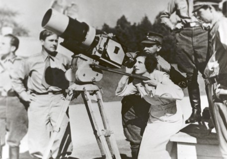 Leni RIEFENSTAHL filming in 1936
