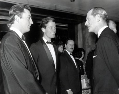 Prince Philip with Peter FONDA and James MITCHUM