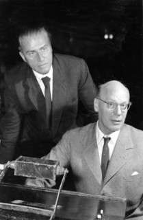 Gustaf GRÜNDGENS and Carl ZUCKMAYER, around the 1950s