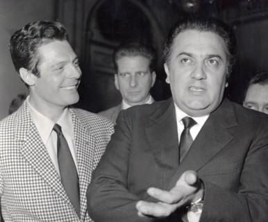 Marcello MASTROIANNI and Federico FELLINI, 1960