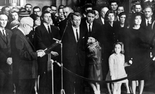 Funeral service for John F. KENNEDY at the Capitol in 1963