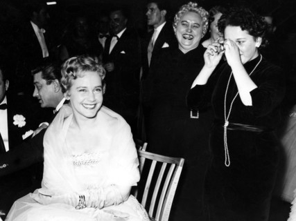 Maria SCHELL at the Filmball in Frankfurt, 1956