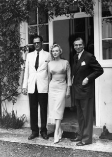 Arthur MILLER, Marilyn MONROE and Sir Laurence OLIVIER 1956