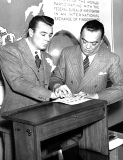 John Edgar HOOVER is fingerprinted