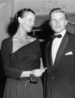 Hardy KRÜGER and widow WERRA, 1957