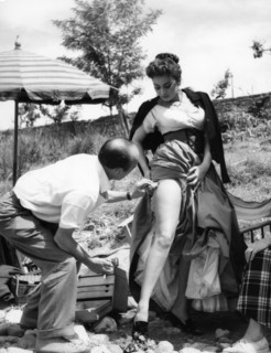 Sophia LOREN filming 'The Beautiful Müllerin', 1955