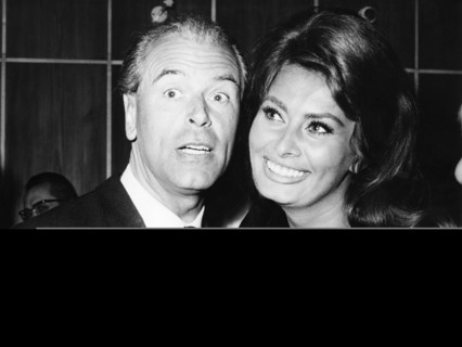 Bambi Awards 1961 in Karlsruhe, Sophia LOREN and OW Fischer