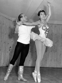 Vera Chekhova during ballet training