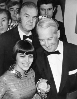 Mireille MATHIEU and Maurice CHEVALIER at the Triumph Awards, 1968