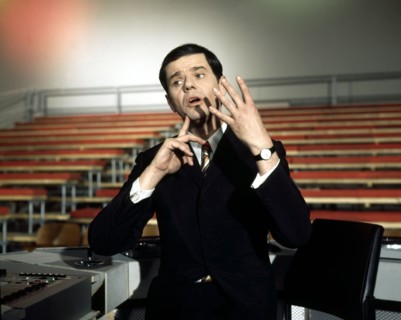 Walter GILLER in an empty television studio