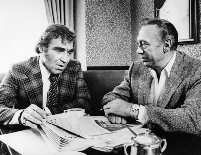 Jürgen GOSLAR and Horst TAPPERT in 'Derrick', 1976