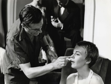 Jean SEBERG filming "Bonjour tristesse" in 1958