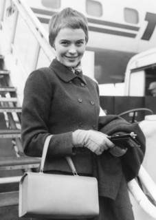 Jean SEBERG at London Airport in 1956