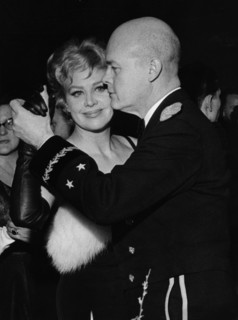 Hildegard KNEF and General HAMLET at the Film Ball in Berlin, 1959