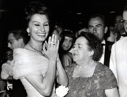 Sophia LOREN and Elsa MAXWELL, Berlinale 1959