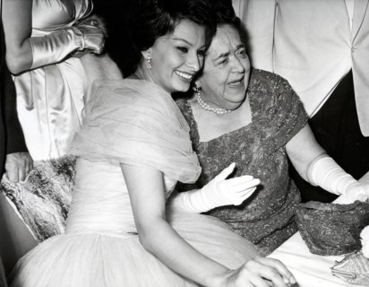 Sophia LOREN and Elsa MAXWELL, Berlinale 1959
