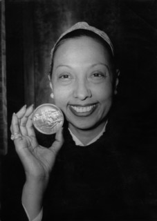 Josephine BAKER with medal