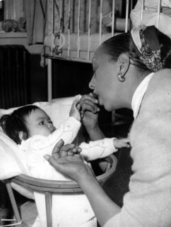 Josephine visits the infant home
