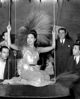 Josephine BAKER rehearses at the Folies Bergere