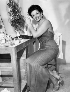 Jane RUSSELL in her dressing room, 1960