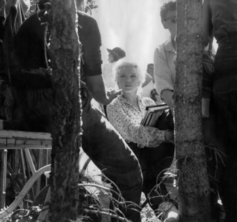 Marilyn MONROE at a director's meeting, 1955