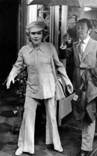 Marlene DIETRICH in a suede combination