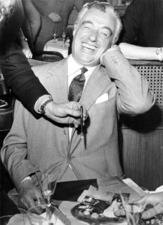 Vittorio De SICA at a press conference, 1957