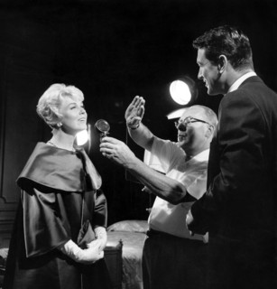 Doris DAY and Rock HUDSON filming