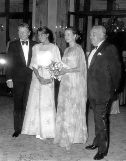 Danny KAYE, Princess CAROLINE, and the Monegasque royal couple, 1973