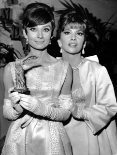 Gina LOLLOBRIGIDA and Audrey HEPBURN, 1965
