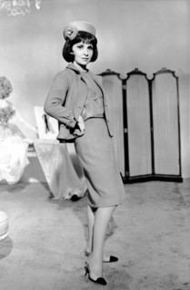 Gina LOLLOBRIGIDA in a black leather coat