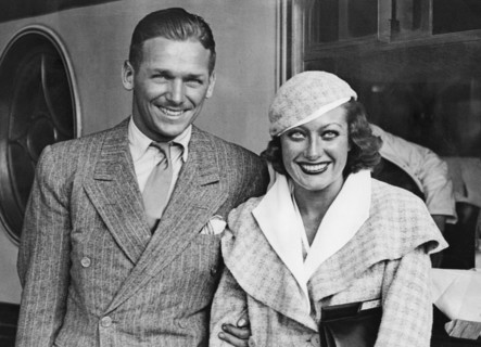 Douglas FAIRBANKS Jr. with wife Joan CRAWFORD
